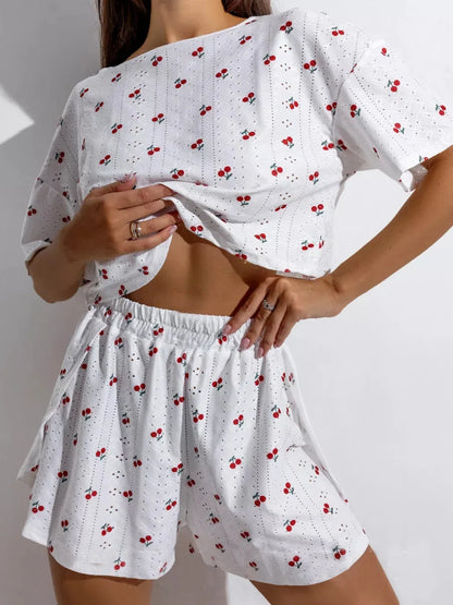 Breathable Sexy Pajama Shorts Lounge Set