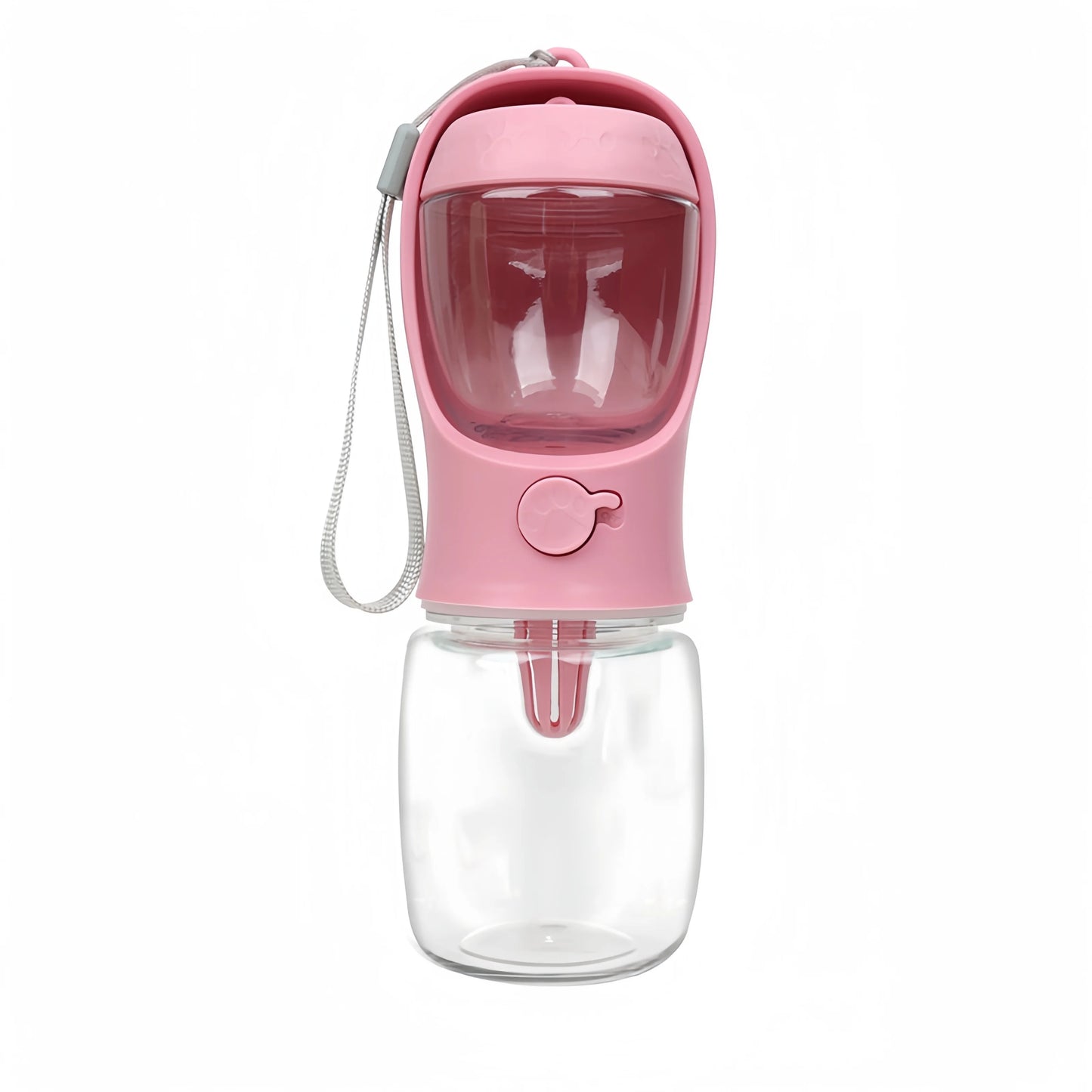 2-in-1 Dog & Cat Water Bottle with Food Storage - Portable Travel Feeder Bowl