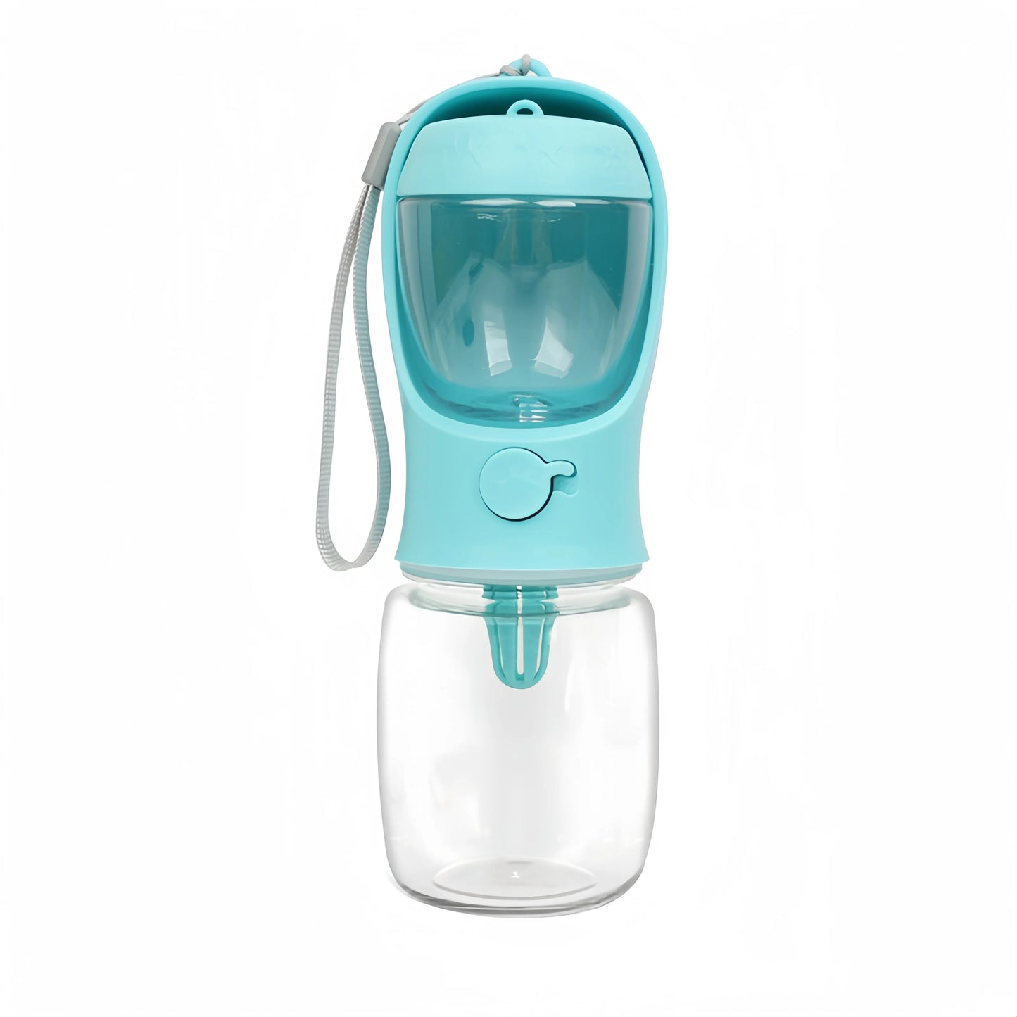 2-in-1 Dog & Cat Water Bottle with Food Storage - Portable Travel Feeder Bowl