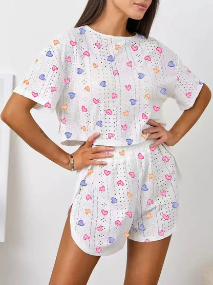 Breathable Sexy Pajama Shorts Lounge Set