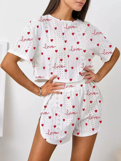 Breathable Sexy Pajama Shorts Lounge Set