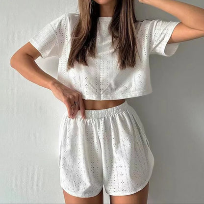 Breathable Sexy Pajama Shorts Lounge Set